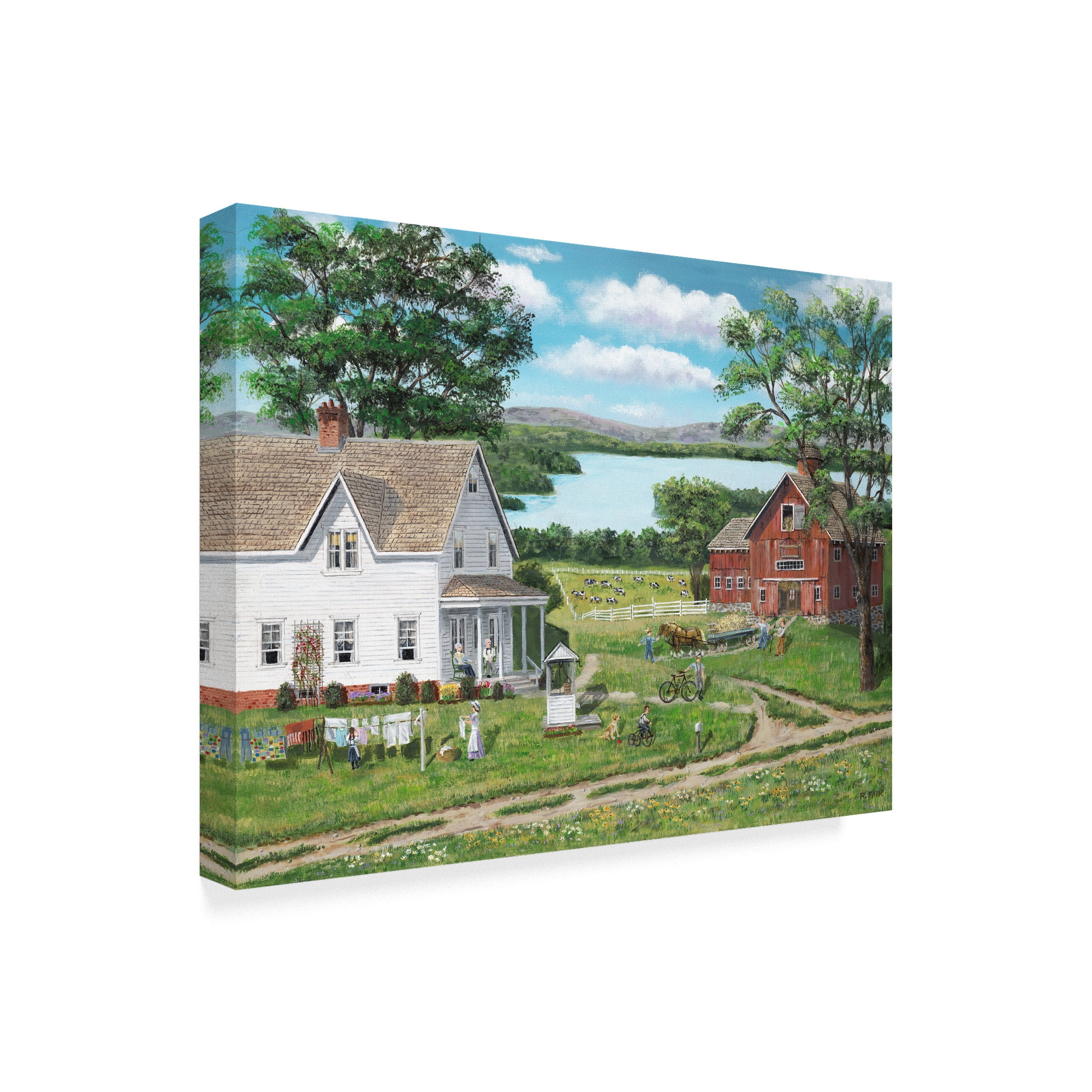 Trademark Fine Art 'Summer Memories Barn' Canvas Art by Bob Fair