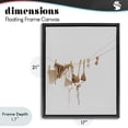 thumbnail image 4 of Stupell Industries Contemporary Sunlit Bikini on Clothesline Black Floating Frame Canvas Art, 17 x 21, by Ziwei Li, 4 of 8