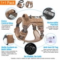 thumbnail image 4 of Arnés táctico para perros Beebiepet Heavy Duty para perros grandes, 4 of 5