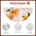 thumbnail image 3 of Sikiie Sunflower 5 Nativity Christmas Tree Skirt, Jesus Christian Winter Holiday Tree Mat Decoration(30-48IN)48", 3 of 6