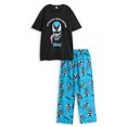 thumbnail image 1 of Marvel Mens Black Short Sleeve Long Leg Pyjama Set, 1 of 7