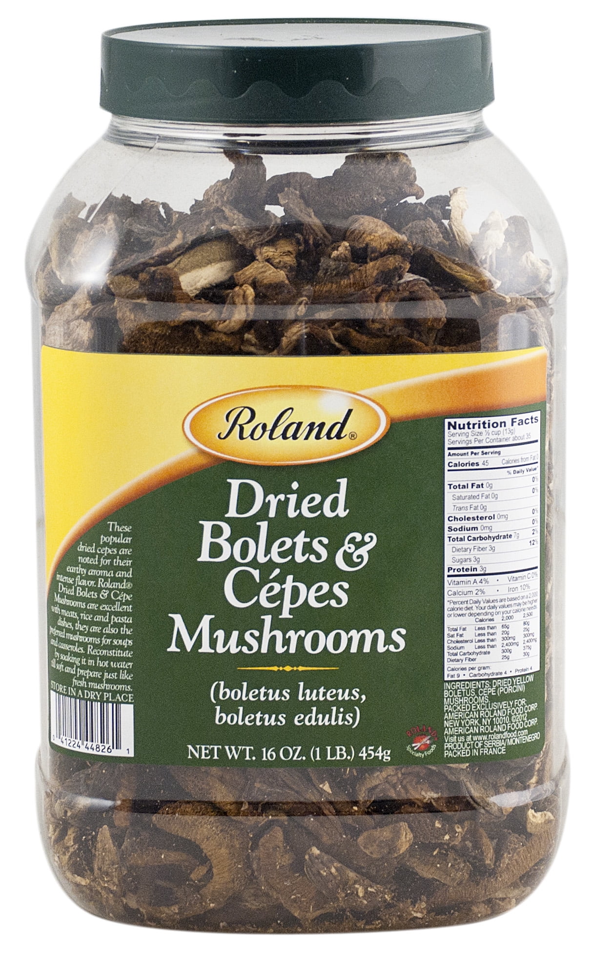 Roland Dried Mushrooms, Sliced Cepes and Bolets, 16 Oz