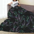 thumbnail image 6 of Sikiie Lavender Flowers Ultra-Soft Micro flannel Blanket Luxury All Seasons Warm Blanket for Bedding Sofa and Travel (4 sizes)-80"x60", 6 of 7