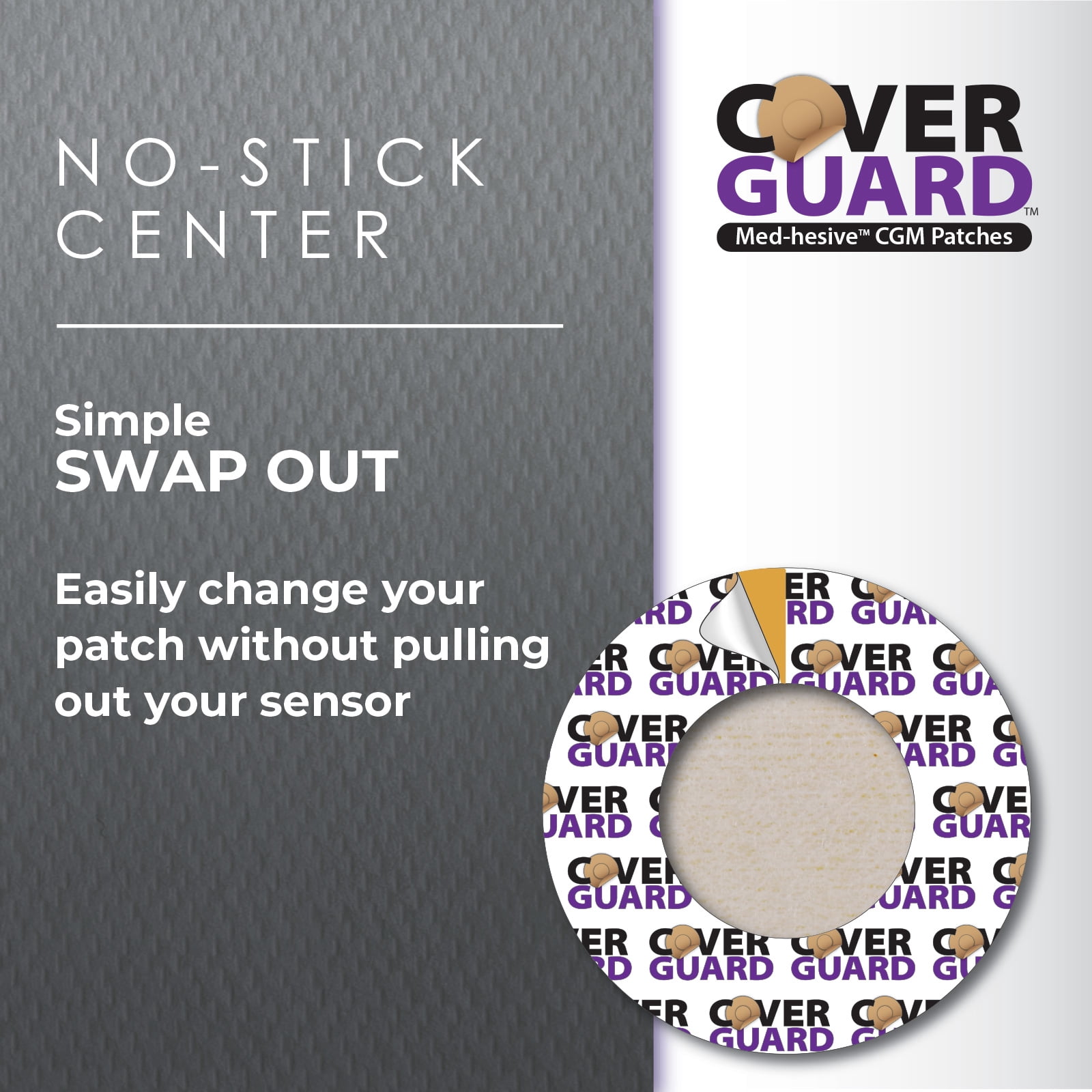 CoverGuard CGM Overpatch | Guardian 4 | Tan Full Coverage Design| 25-Count | Waterproof Adhesive | Anti-Fray | Easy Application & Removal | Sensor Protection