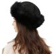 thumbnail image 1 of Gorro mongol de piel sintética para mujer, gorro de esquí con pompón de invierno (negro) kaili Sencillez, 1 of 4