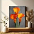 thumbnail image 6 of Orange Calla Lily Canvas Wall Art, Elegant Modern Floral Print, Home Wall Decor, 6 of 8