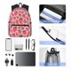 thumbnail image 4 of Balery Cartoon Strawberry Mochila para Mujeres y Hombres, Mochila Ligera Casual para Viajes, Mochila Clásica Básica para la Universidad, 4 of 6