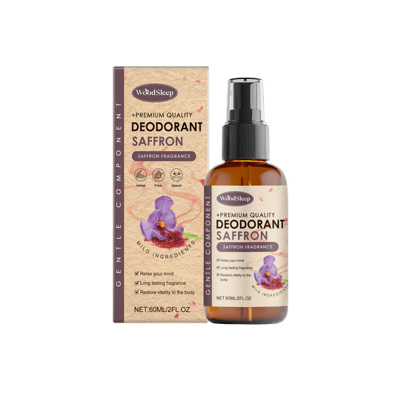 WoodSleep Saffron Magnesium Spray - Sleep Aid & Comfort - Portable 60ml
