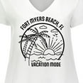 thumbnail image 4 of Inktastic Summer Vacation Mode Fort Myers Beach Florida Women's Plus Size V-Neck T-Shirt, 4 of 5