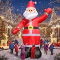 thumbnail image 1 of Colgador inflable navideño de Papá Noel de 3 m con luces LED, 1 of 6