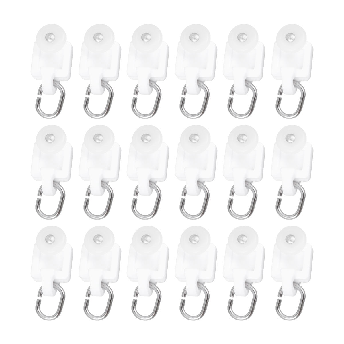 Frcolor Curtain Track Rail Roller Hooks Ceiling Hook Gliders Drapery