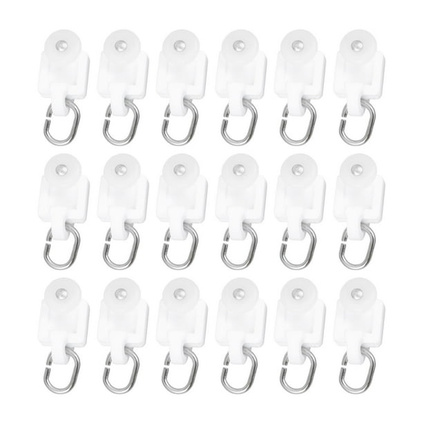 Frcolor Curtain Track Rail Roller Hooks Ceiling Hook Gliders Drapery