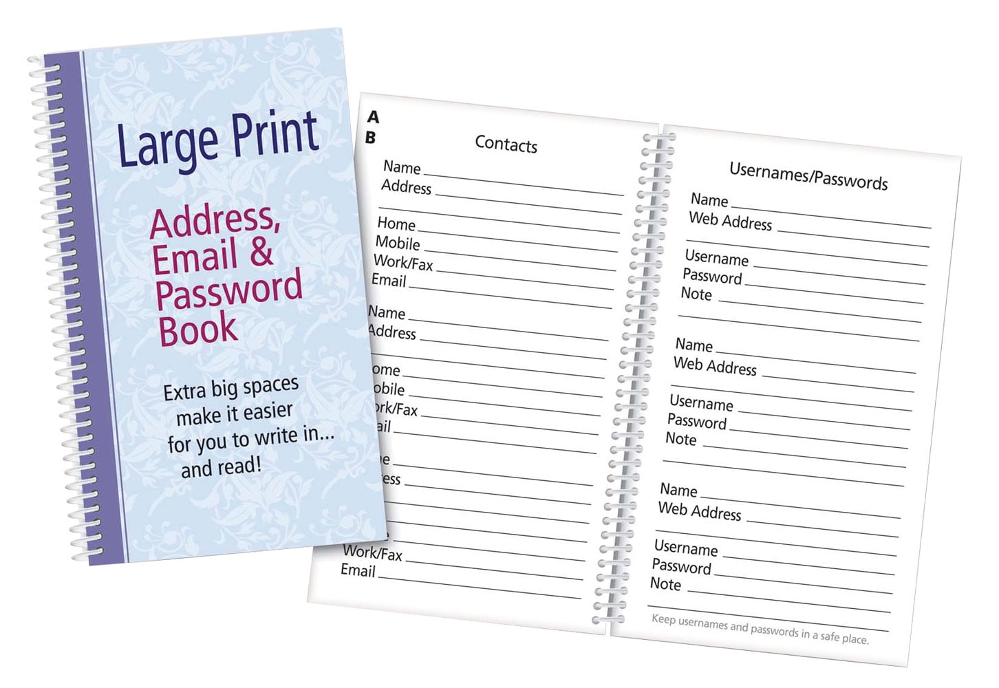 Large Print Products Large Print Address Book