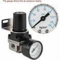 thumbnail image 2 of Air Pressure Regulator, AR2000-02 G1/4 Pneumatic Control Compressor with Gauge, 1/4" Aluminum Alloy Adjustable Air Pressure Gauge Valve with Bracket, 2 of 4