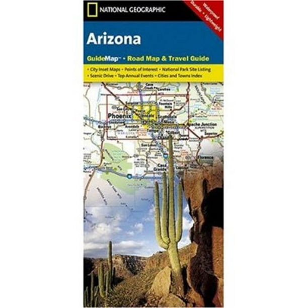 National Geographic GM01020310 Carte de l'Arizona