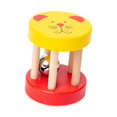 thumbnail image 4 of Sonajero de madera para bebé, juguete sensorial Montessori, regalo de vacaciones de enfermería portátil, campana cilíndrica, juguete para desarrollar amarillo, 4 of 8