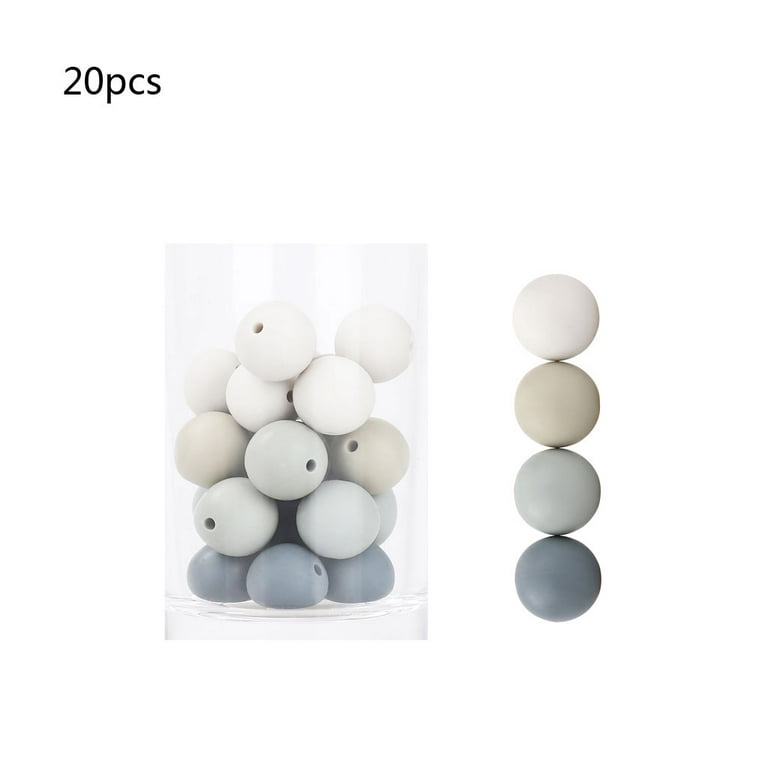 20pcs/set Silicone Beads Food Grade Silicone 15mm Nursing Silicone