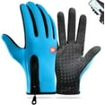 thumbnail image 1 of Guantes de invierno, guantes térmicos impermeables y resistentes al viento con pantalla táctil, ideales para hombres y mujeres para trabajar, andar en bicicleta o conducir en invierno., 1 of 6