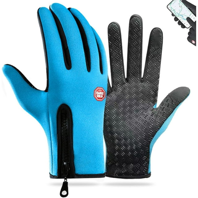 Guantes de invierno, guantes térmicos impermeables y resistentes al viento con pantalla táctil, ideales para hombres y mujeres para trabajar, andar en bicicleta o conducir en invierno.