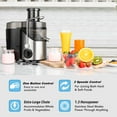 thumbnail image 6 of Juicer Machines 400W, 3" Wide Feed Chute Juicer Extractor for Whole Fruit and Vegetables, Anti-slip Feets, 3 Speeds Setting, 6 of 7