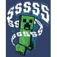 thumbnail image 2 of Boy's Minecraft SSSS Creeper Pull Over Hoodie Navy Blue Heather X Large, 2 of 4