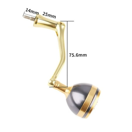 Diy-Screw-In Metal Fishing Reel Rocking Handle Folding For Spinner Reel Metal Fishing Reel Rocking Handle Tool Accessories Large