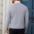 thumbnail image 4 of Men's V Neck Knit Sweater Long Sleeve Pullover Casual Lightweight Sweater, 4 of 8