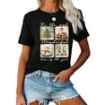 thumbnail image 5 of Merry Christmas T-Shirt Women Cute Santas Snowman Elk Graphic Casual Short Sleeve Holiday Top, 5 of 5