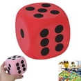 thumbnail image 1 of HLONK Large Foam Dice Color Foam Dice 3.15 Inches Big Dice For Building Educational Math Teaching Pastime Party 6 Foam Dice Anxiety Dice For Stress Rel, 1 of 4