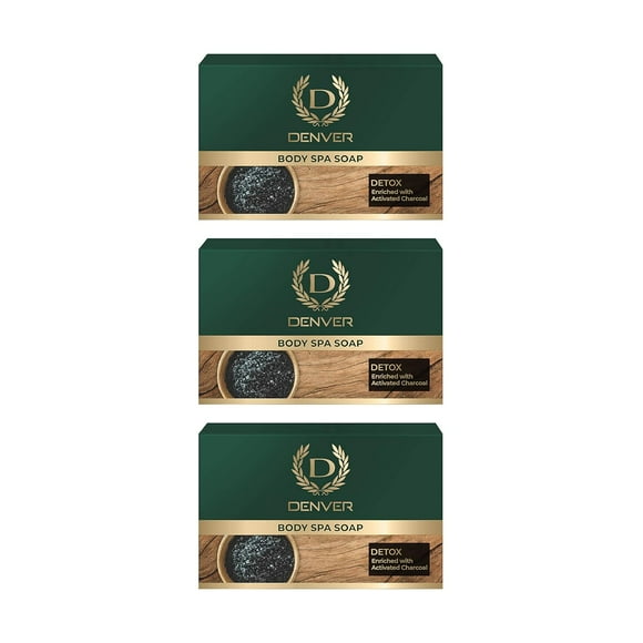 3x DENVER Detox Body Spa Soap -125g Each