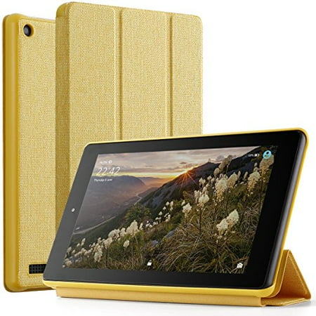 - Poetic Slimline Slim-Fit Trifold Cover Stand Folio Case for Amazon Fire 7 2017 Yellow