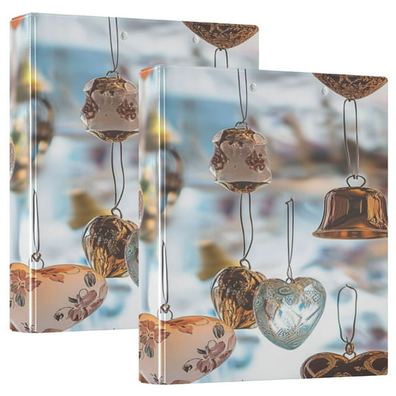 Hanging Easter Decorations 3 Ring Hardcover Binders 1.5in Round Rings for Letter-Size Folder Paper Organizer Pockets for Office Student Recipe