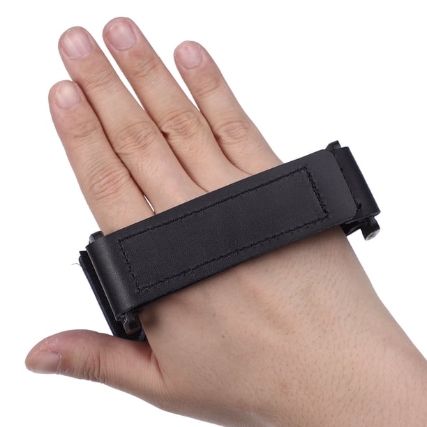 BESTYASH Muñequera Para Trompa Francesa En Cuero Negro Con Agarre Antideslizante Y Ajustables