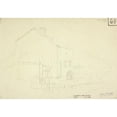 thumbnail image 3 of Elizabeth Murray 24x18 Black Modern Framed Museum Art Print Titled - Sketch of House with Mother and Children, 3 of 5