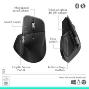 Logitech MX Master 4, Ergonomic Wireless Mouse with Advanced Performance Haptic Feedback, Ultra-Fast Scrolling, Black