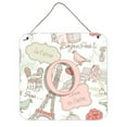thumbnail image 2 of Carolines Treasures CJ2002-JDS66 Letter J Love In Paris Pink Wall and Door Hanging Prints, 2 of 7