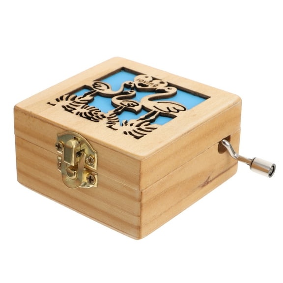 DEEPCRAFF Design Small Music Box Light Yellow 1 Pc 2.7x2.7x1.3in