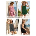 thumbnail image 3 of SHEWIN Plus Size Romper for Women Sleeveless Casual Summer Tank Jumpsuit with Pockets, Sizes 1X-5X, 3 of 10