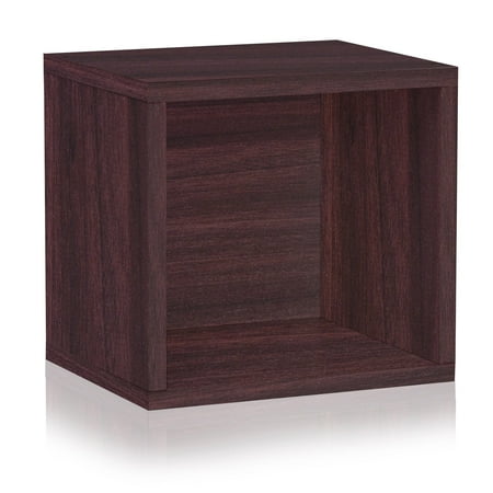 Wood Cubby - Way Basics Eco Stackable Connect Open Storage Cube and Cubby Organizer, Multiple Colors