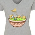 thumbnail image 4 of Inktastic Nachos Partying in Guacamole Women's V-Neck T-Shirt, 4 of 5