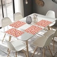 thumbnail image 4 of Placemats Set of 6, Pink Orange Floral Place Mats Watercolor Flowers Tablemats Washable Placemat Table Decoration for Kitchen Table Dinner Party Home Decor Indoor Outdoor 13x19 Inch, 4 of 9