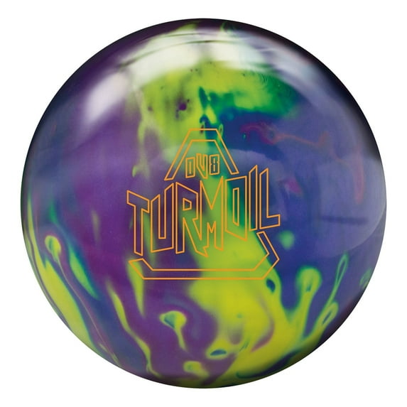 DV8 Turmoil Pearl Bowling Ball- Navy/Purple/Yellow 15lbs
