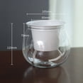 thumbnail image 3 of Self-Watering Flowerpot Automatic Water Absorbing Flowerpot Transparent Double Layer Plastic Succulent Plant Pot Decorative Pot 2#, 3 of 6