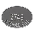 thumbnail image 1 of Whitehall 2923PS Hawthorne Oval - Standard Wall - Two Line- Pewter/Silver, 1 of 1