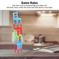 thumbnail image 4 of Tumbling Drinking Game, Easy To Play Stacking Chairs Game 4 Glass Cups  For Party, 4 of 8
