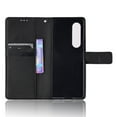 thumbnail image 5 of SaniMore for Samsung Galaxy Z Fold 3 7.6" PU Leather Case, Magnetic Closure Flip Wallet Cover with Wrist Strap Card Slot & Adjustable Kickstand All-Inclusive Protective Shell, Black, 5 of 7
