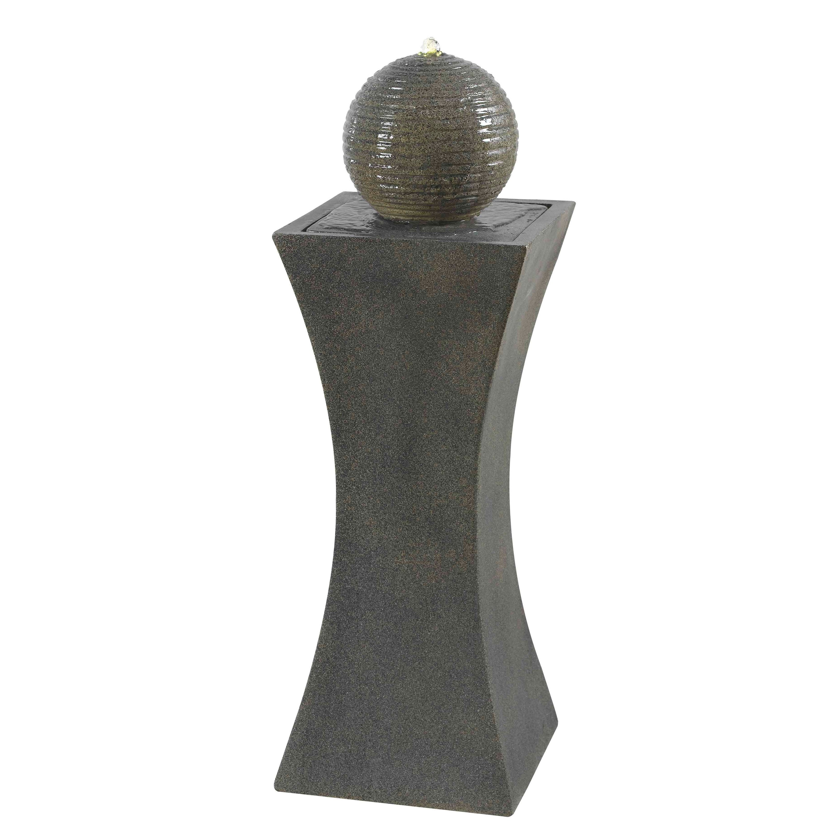 Cannonade Outdoor Solar Floor Fountain by Generic