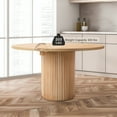 thumbnail image 3 of Kithkasa 40" Round Dining Kitchen Table,Ash Solid Wood,4 to 6 Persons,Natural, 3 of 8