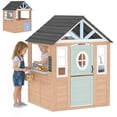 thumbnail image 1 of Qaba Maisonnette de Jeu Extérieure pour Enfants avec Porte pour Animal, Cuisine de Jeu pour Intérieur Extérieur, 1 of 10