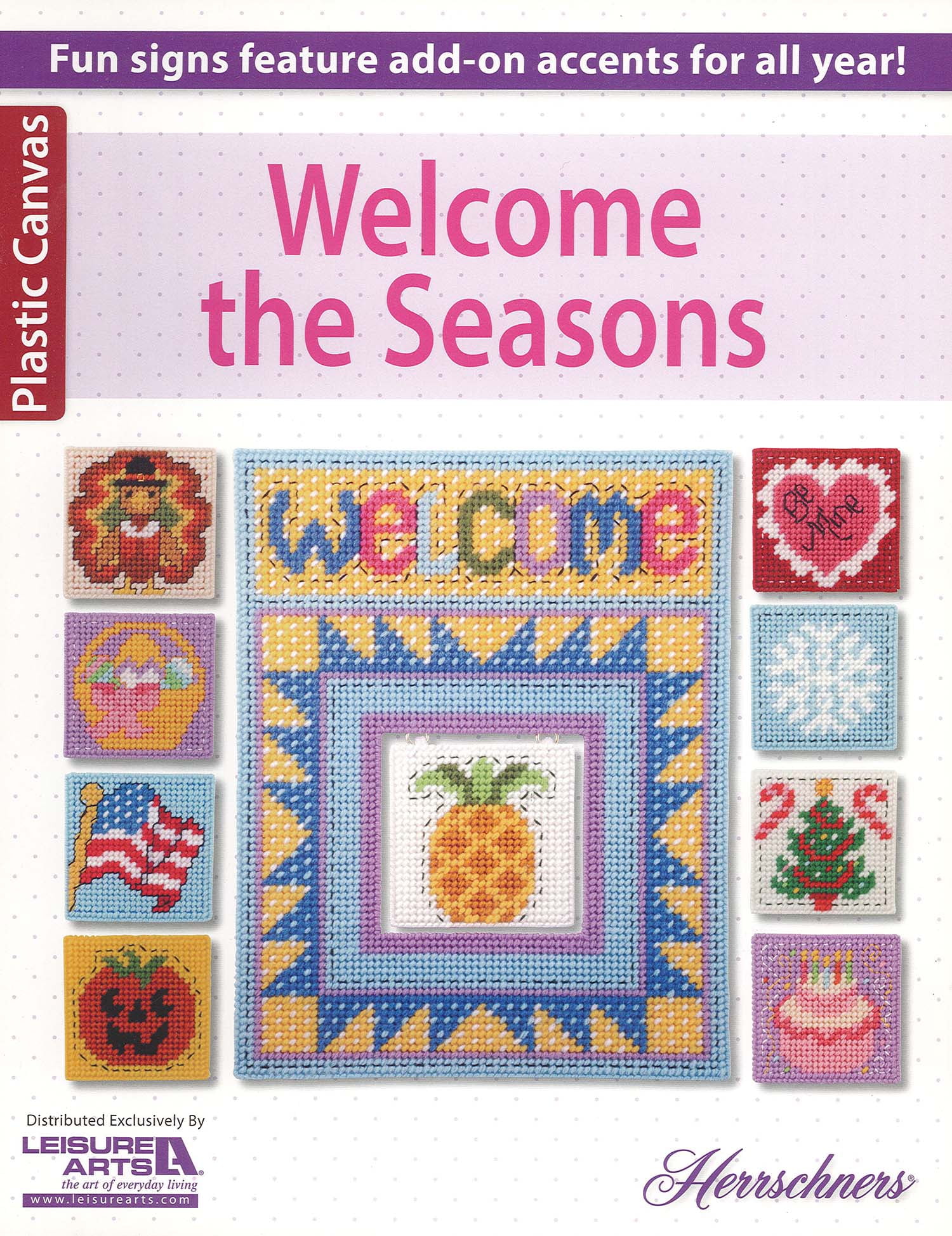 leisure-arts-welcome-the-seasons-plastic-canvas-book-and-patterns-pattern-with-plastic-canvas-projects-craft-designs-home-d-cor-and-diy-plastic-canvas-ideas-walmart-com
